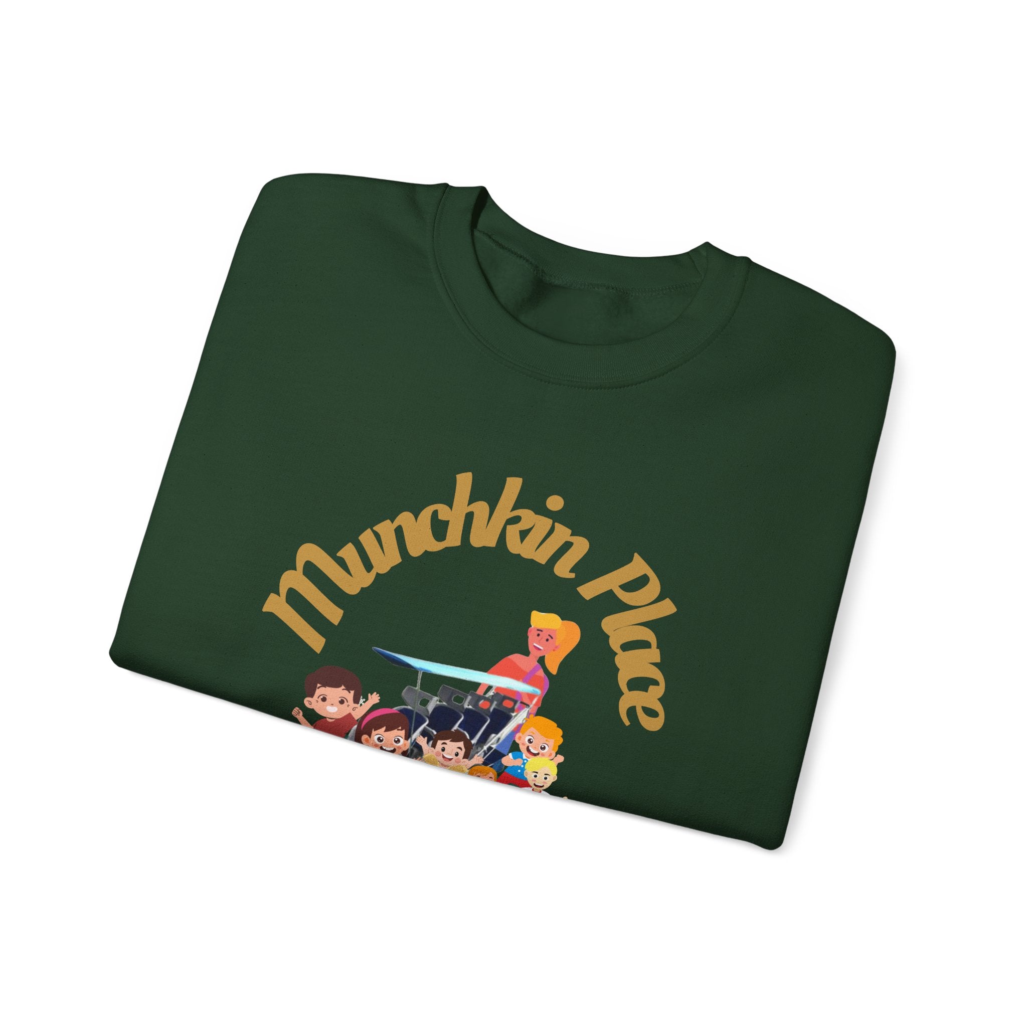 Adventuring We Go Munchkin Place Employee Unisex Heavy Blend™ Crewneck Sweatshirt