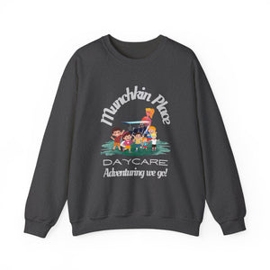 Adventuring We Go Munchkin Place Employee Unisex Heavy Blend™ Crewneck Sweatshirt