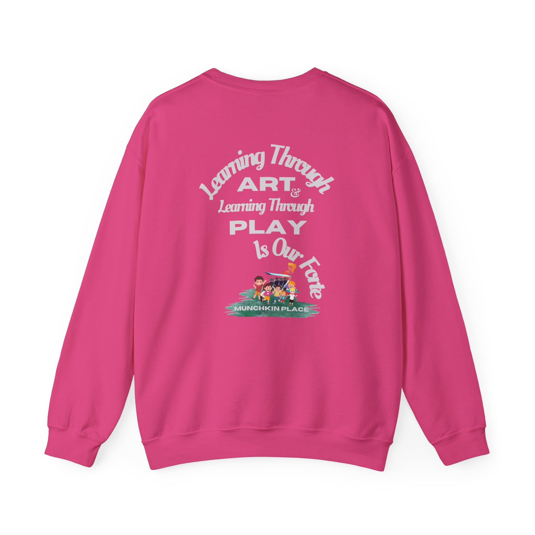 Adventuring We Go Munchkin Place Employee Unisex Heavy Blend™ Crewneck Sweatshirt