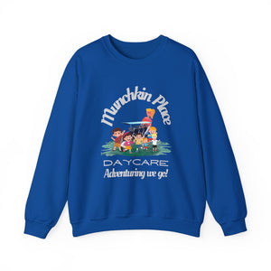 Adventuring We Go Munchkin Place Employee Unisex Heavy Blend™ Crewneck Sweatshirt