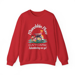 Adventuring We Go Munchkin Place Employee Unisex Heavy Blend™ Crewneck Sweatshirt