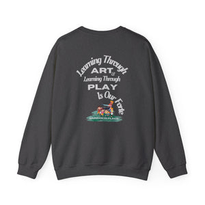 Adventuring We Go Munchkin Place Employee Unisex Heavy Blend™ Crewneck Sweatshirt