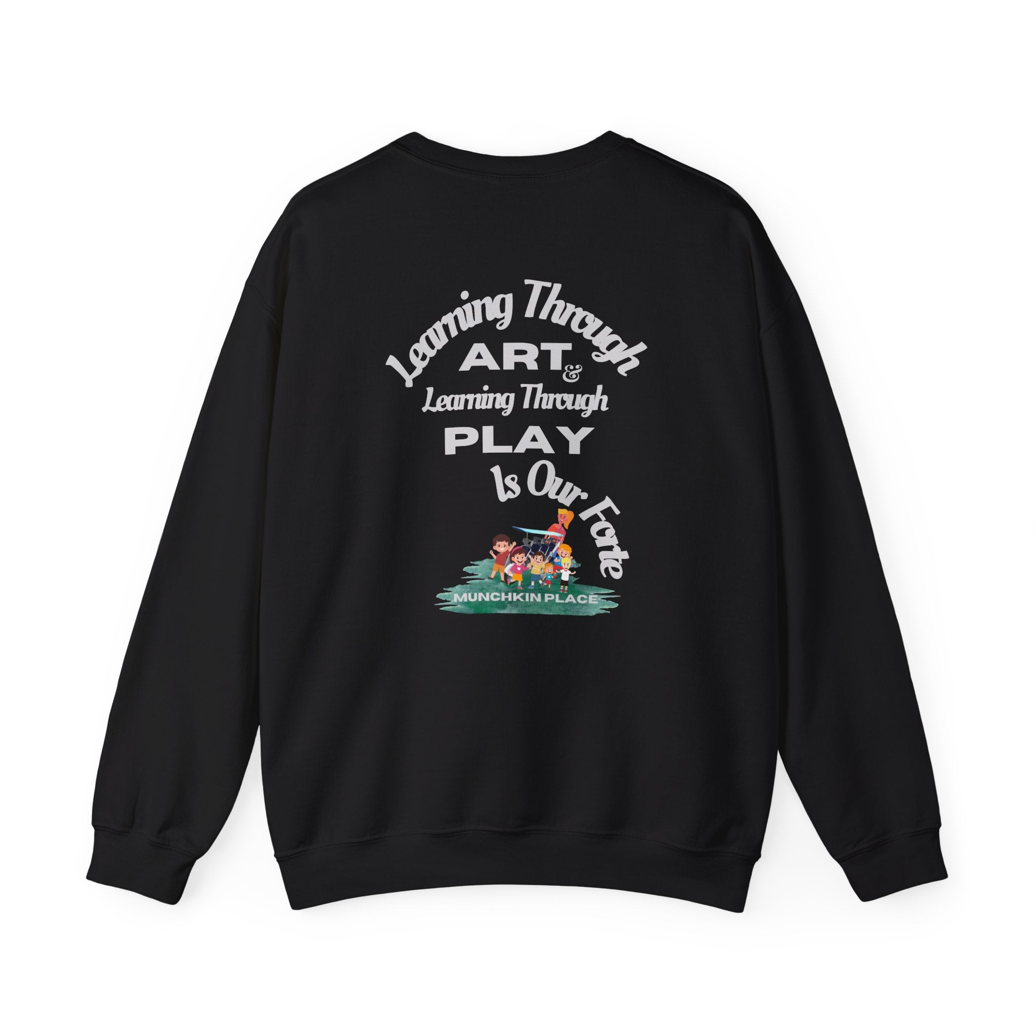 Adventuring We Go Munchkin Place Employee Unisex Heavy Blend™ Crewneck Sweatshirt