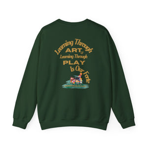 Adventuring We Go Munchkin Place Employee Unisex Heavy Blend™ Crewneck Sweatshirt