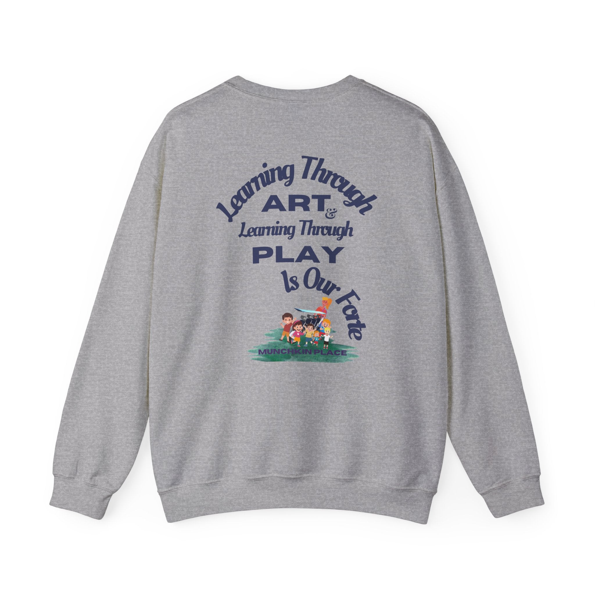 Adventuring We Go Munchkin Place Employee Unisex Heavy Blend™ Crewneck Sweatshirt