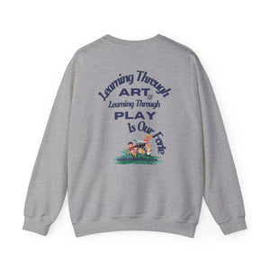 Adventuring We Go Munchkin Place Employee Unisex Heavy Blend™ Crewneck Sweatshirt