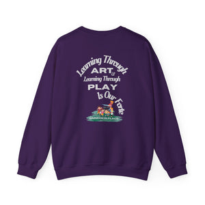 Adventuring We Go Munchkin Place Employee Unisex Heavy Blend™ Crewneck Sweatshirt