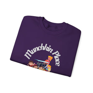 Adventuring We Go Munchkin Place Employee Unisex Heavy Blend™ Crewneck Sweatshirt