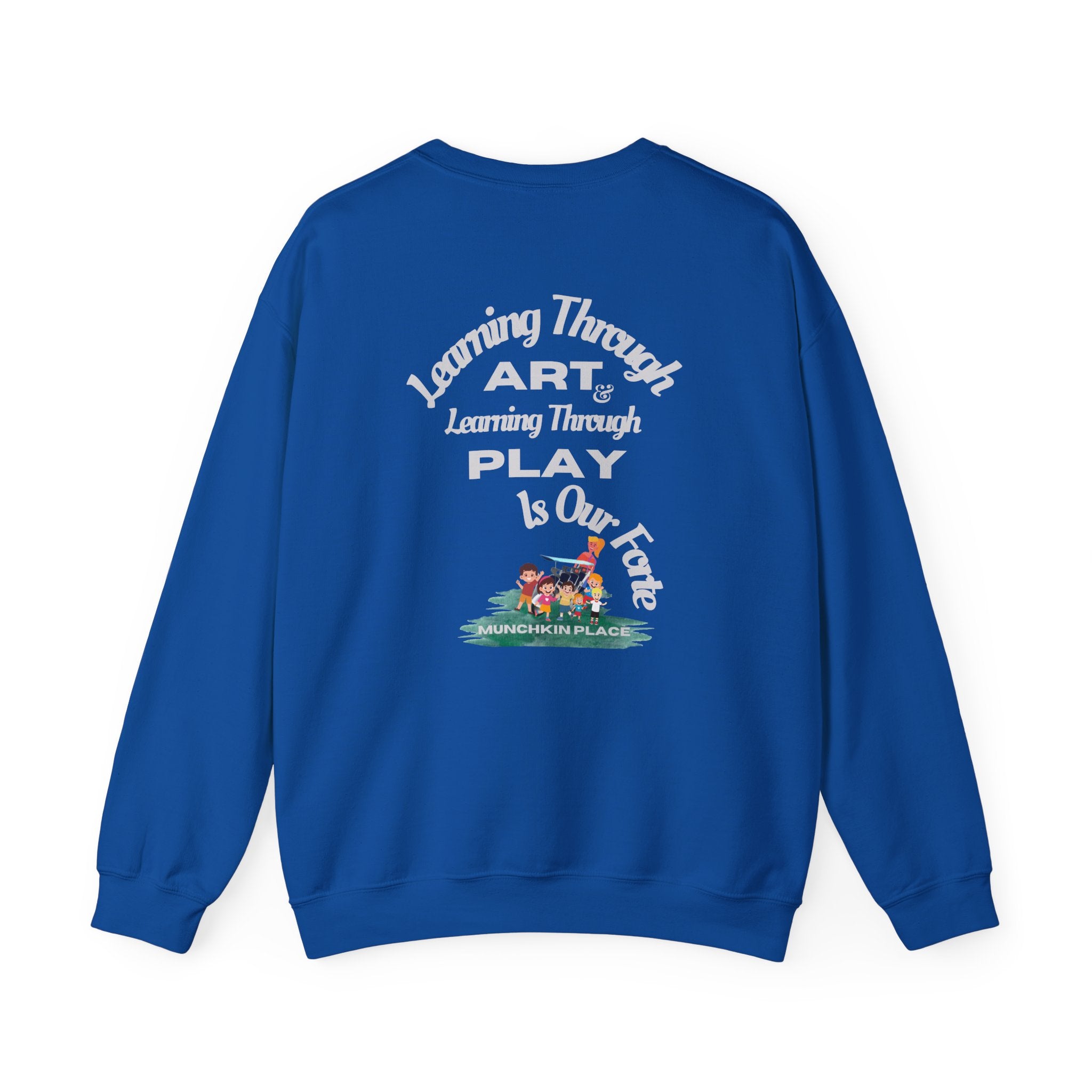 Adventuring We Go Munchkin Place Employee Unisex Heavy Blend™ Crewneck Sweatshirt