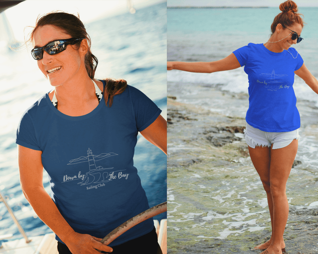 Down By The Bay Sailing Club Women's Softstyle Tee - Munchkin Place Shop 
