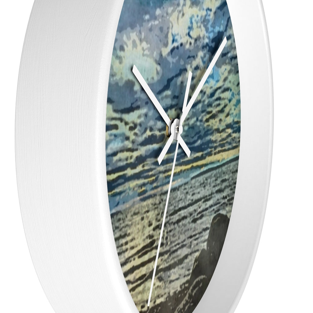 Serene Harbour Wall clock