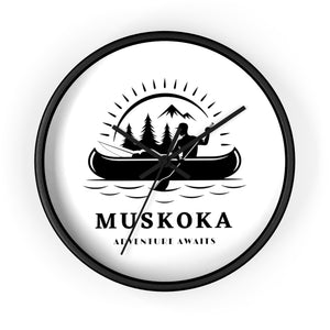 Muskoka Adventure Awaits ll Wall clock