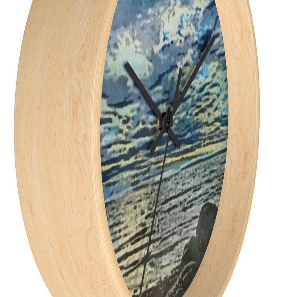 Serene Harbour Wall clock