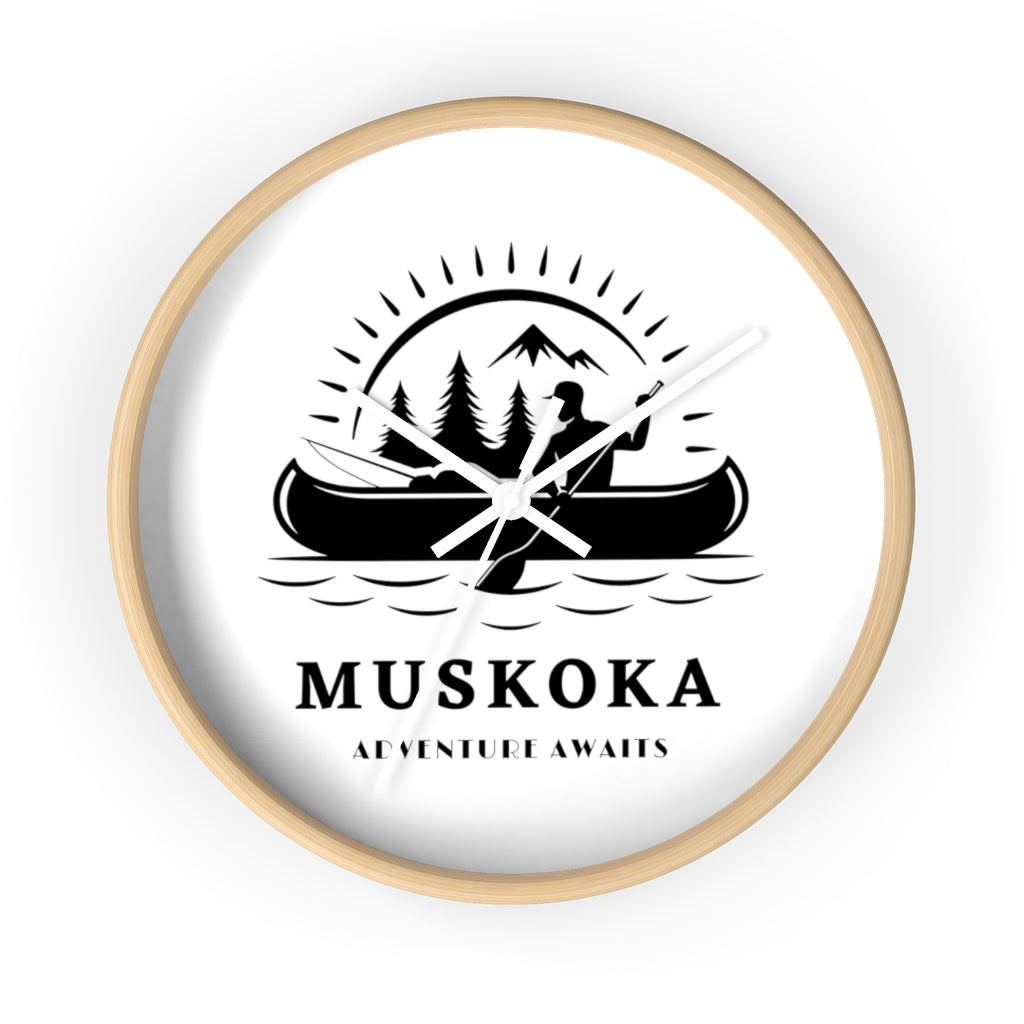 Muskoka Adventure Awaits ll Wall clock