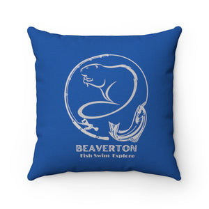 Beaverton Square Pillow in Blue