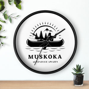 Muskoka Adventure Awaits ll Wall clock