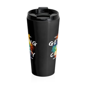 Getting All Crafty Stainless Steel Travel Mug in Black