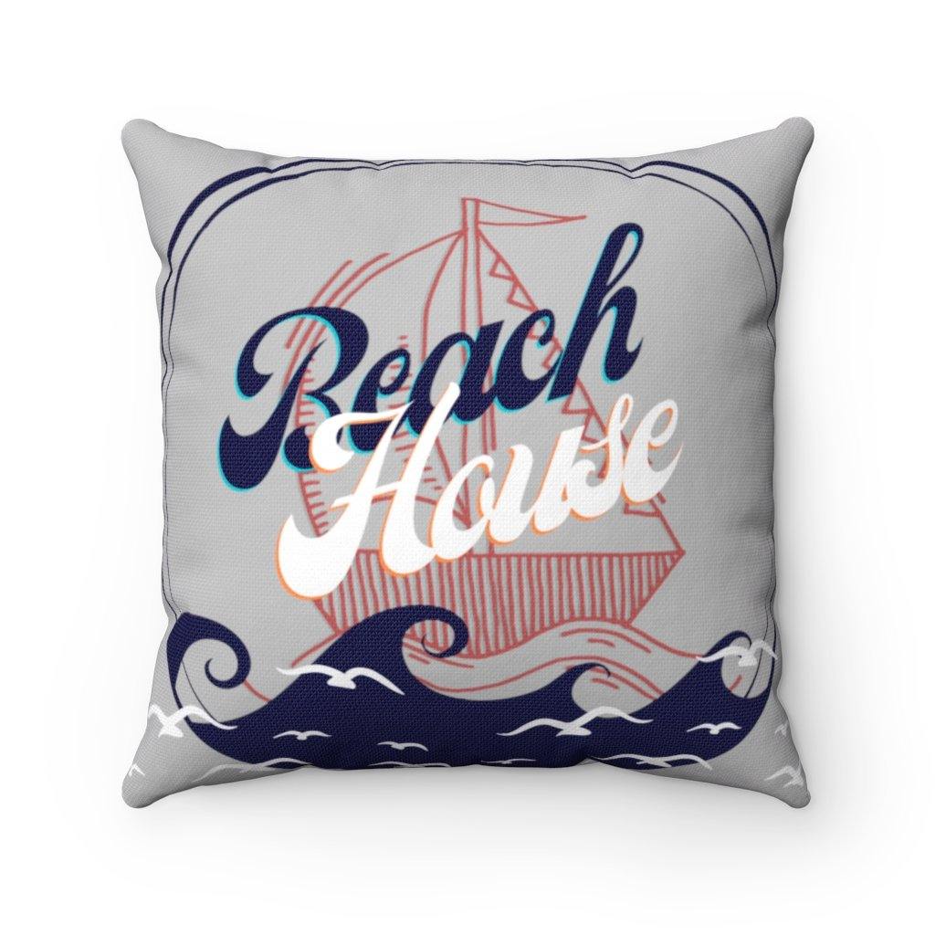 Beach House Square Pillow 14 x 14 - Munchkin Place Shop 