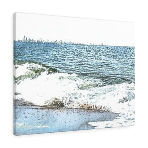 Waves Upon The Shore Gallery Wrapped Canvas
