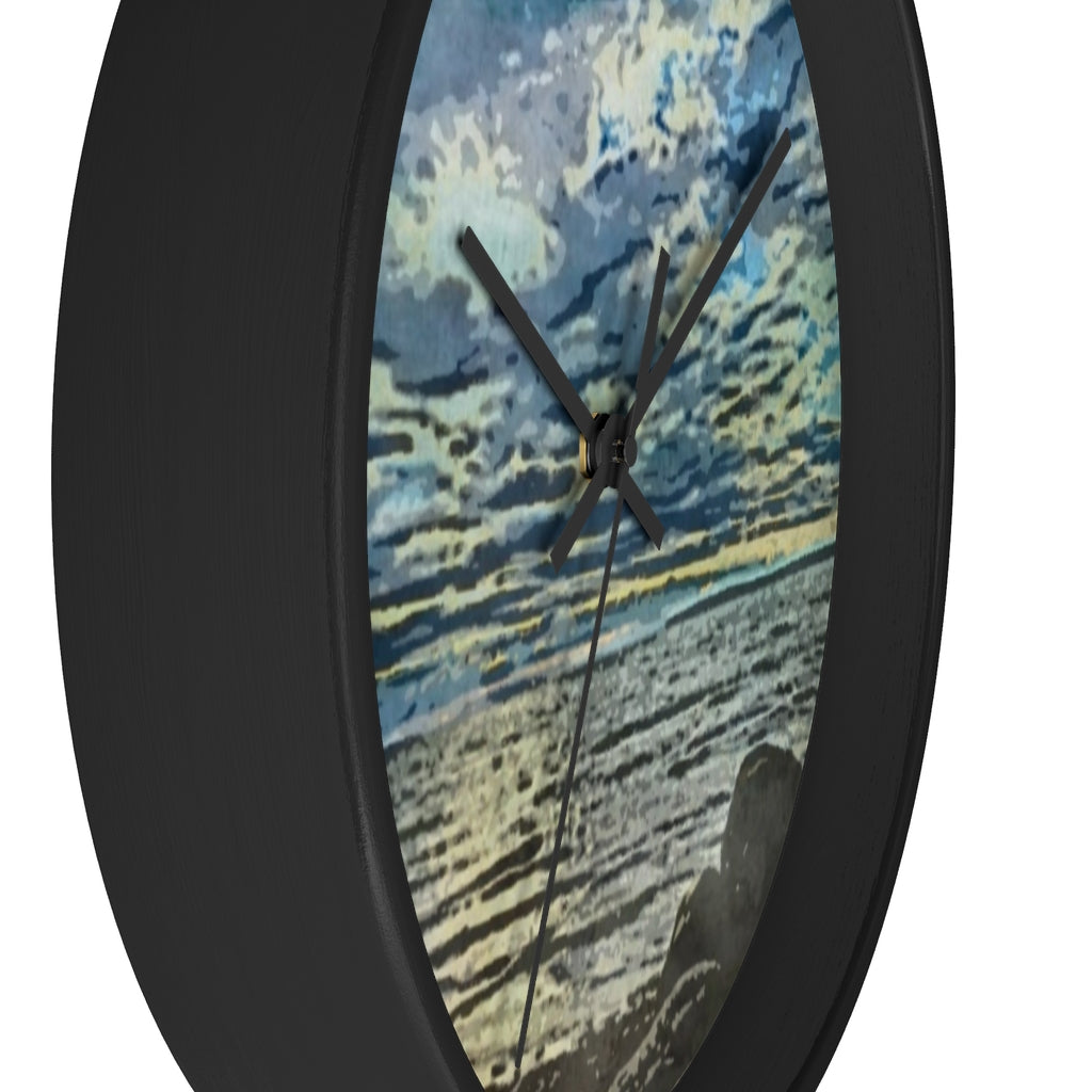 Serene Harbour Wall clock