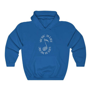 Music Is Life  Life is Music Unisex Heavy Blend™ Hooded Sweatshirt - Munchkin Place Shop 