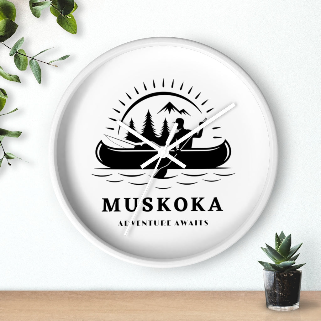 Muskoka Adventure Awaits ll Wall clock