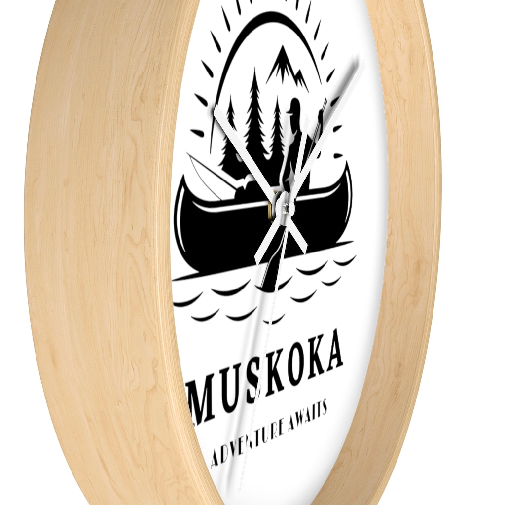 Muskoka Adventure Awaits ll Wall clock