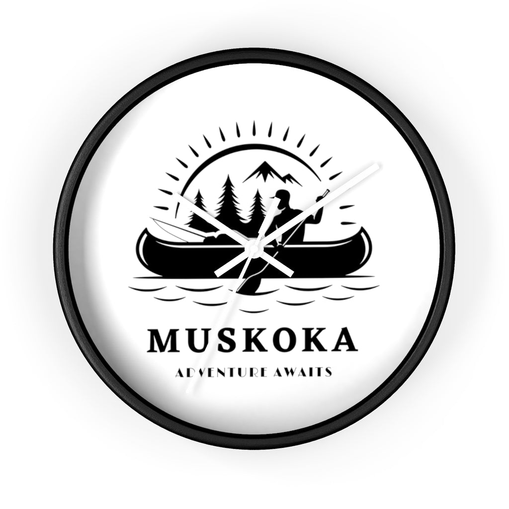 Muskoka Adventure Awaits ll Wall clock