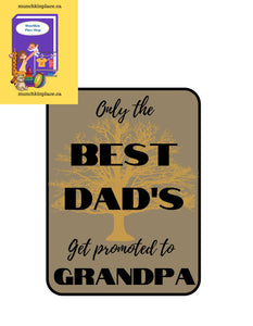 Only the Best Dad's get promoted to Grandpa Stainless Steel Travel Mug - Munchkin Place Shop 