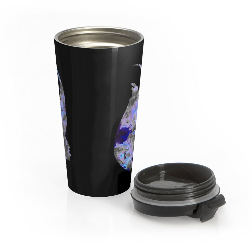 Bloom Within Abstract Stainless Steel Travel Mug