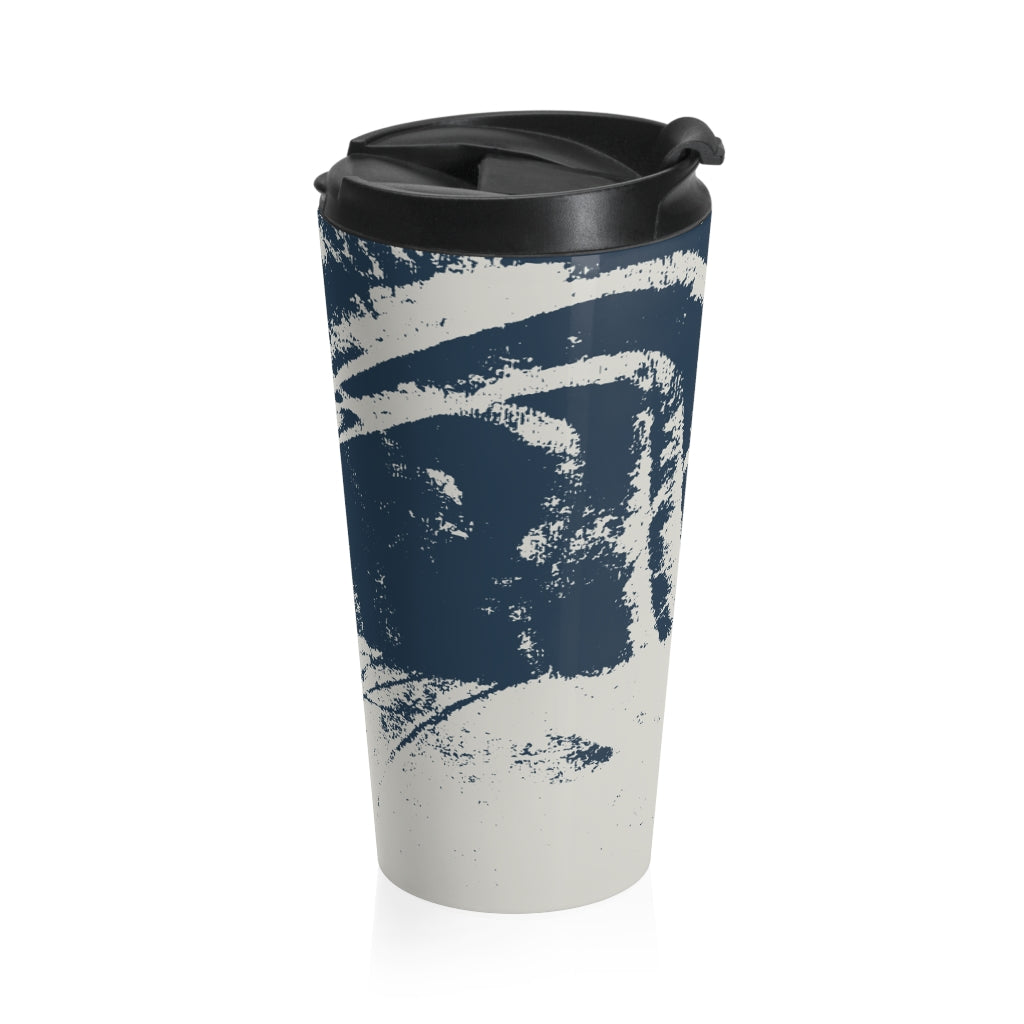 Once Over The Blues Stainless Steel Travel Mug