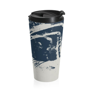 Once Over The Blues Stainless Steel Travel Mug