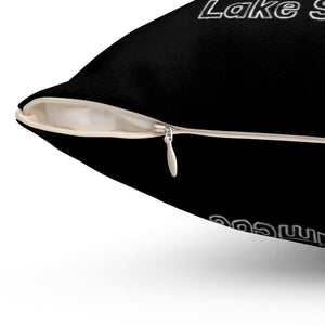 Lake Simcoe 14 by 14 inch Square Pillow Black - Munchkin Place Shop 