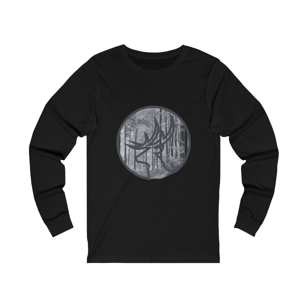 Into the Woods Grey Forest Unisex Jersey Long Sleeve Tee