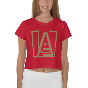 ICONIC Crop Tee in Red