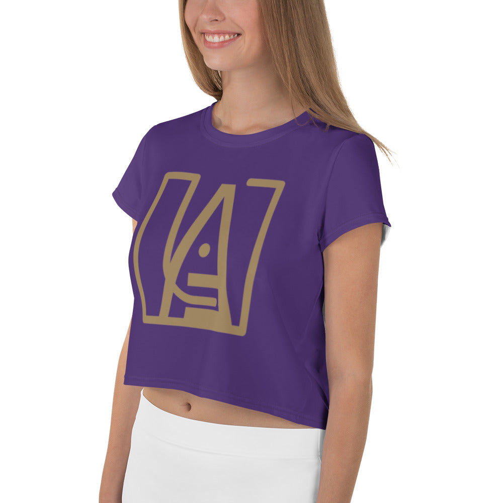 ICONIC Crop Tee in Purple