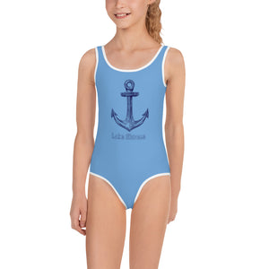Lake Simcoe Kids Swimsuit in Baby Blue