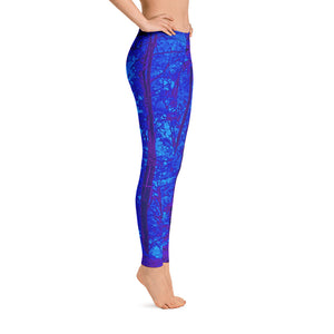 Into the Woods Mystical Shades of Blue Leggings
