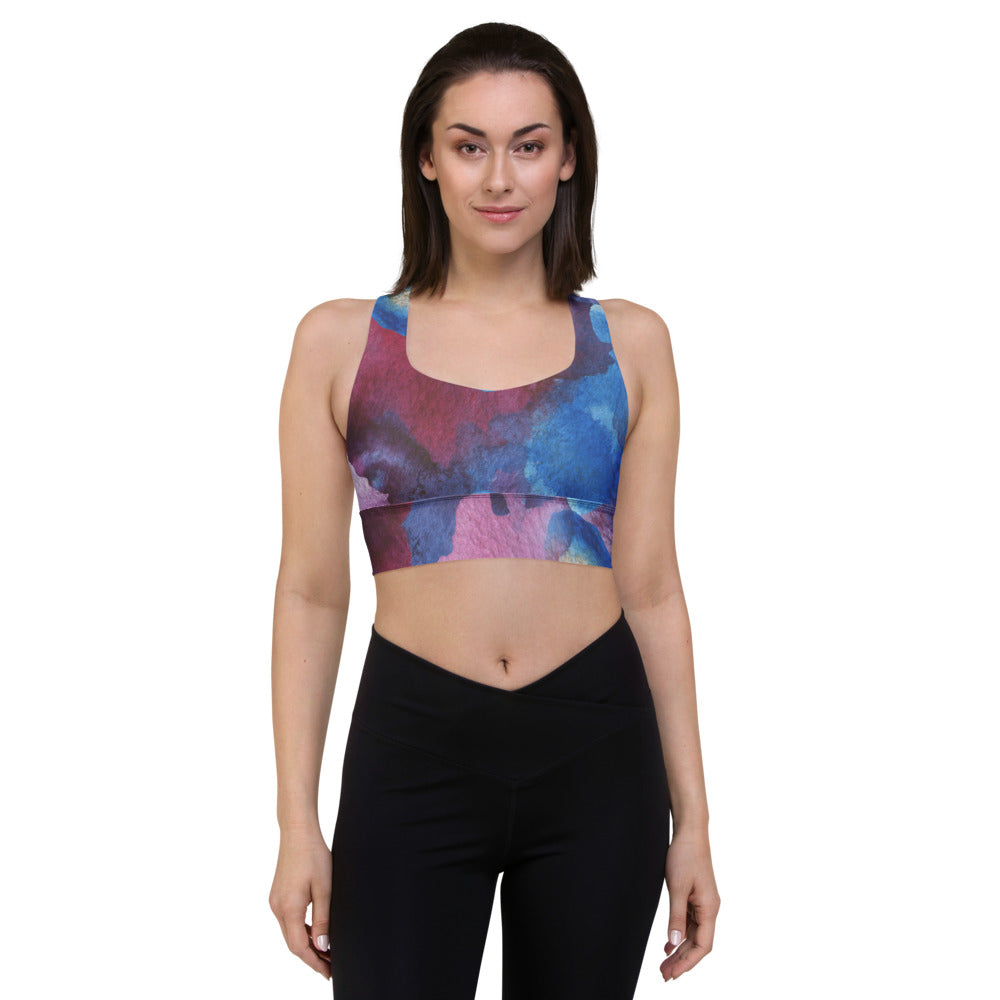 Notes In The Light  Longline sports bra