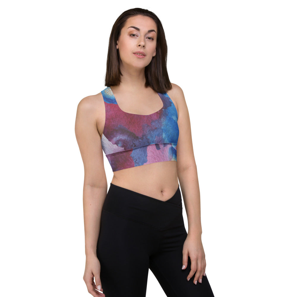 Notes In The Light  Longline sports bra