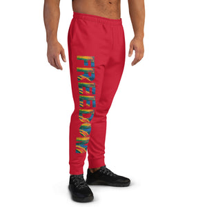 Freedom Men's Joggers in Red
