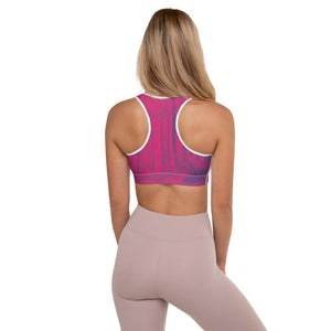 Into The Woods Hot Pink Padded Sports Bra - Munchkin Place Shop 