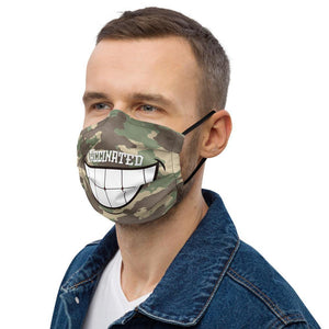 Vaccinated Green Camo Premium face mask - Munchkin Place Shop 