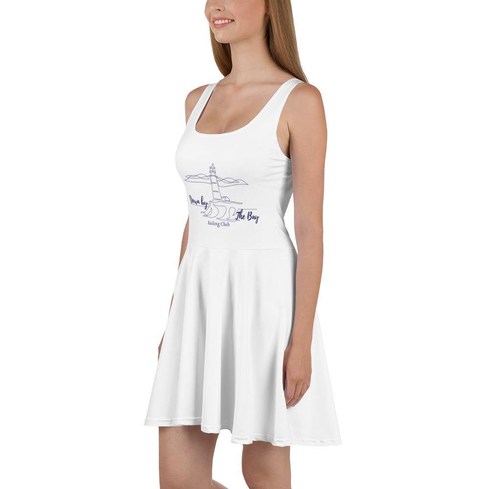 Down By The Bay Sailing Club White Skater Dress - Munchkin Place Shop 