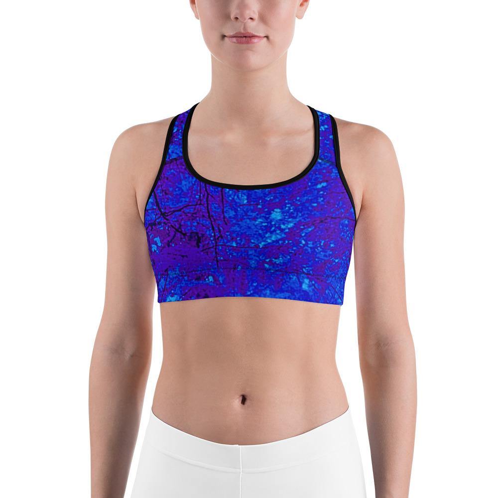 Into The Woods Mystical Blue Sports bra - Munchkin Place Shop 