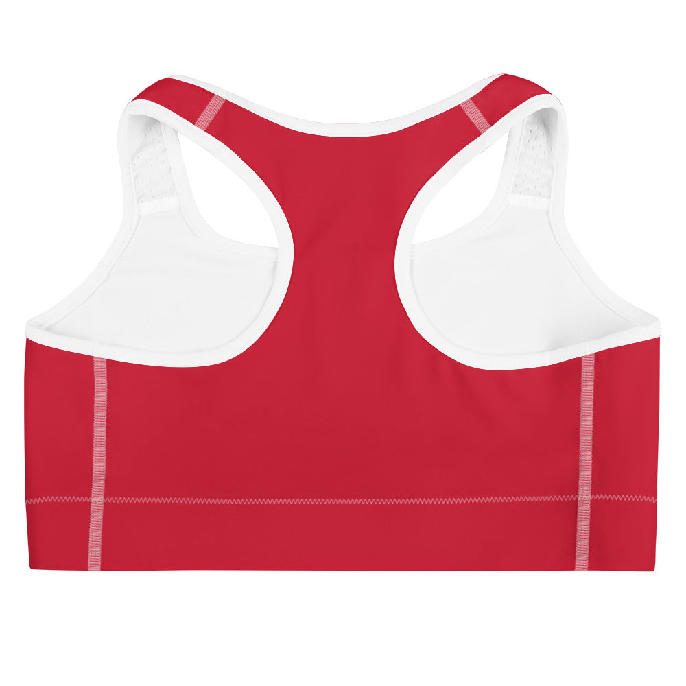 Lake Simcoe Sports bra in Red