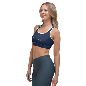 Down By The Bay Navy Sports bra - Munchkin Place Shop 