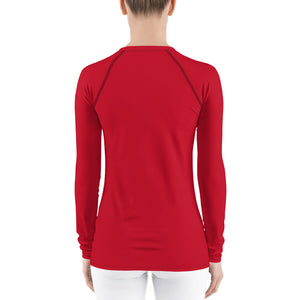 Lake Simcoe Women's Longsleeve in Red