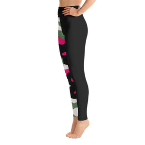 ICONIC Pink and Green Camo Leggings