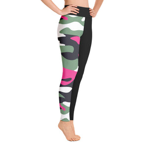 ICONIC Pink and Green Camo Leggings